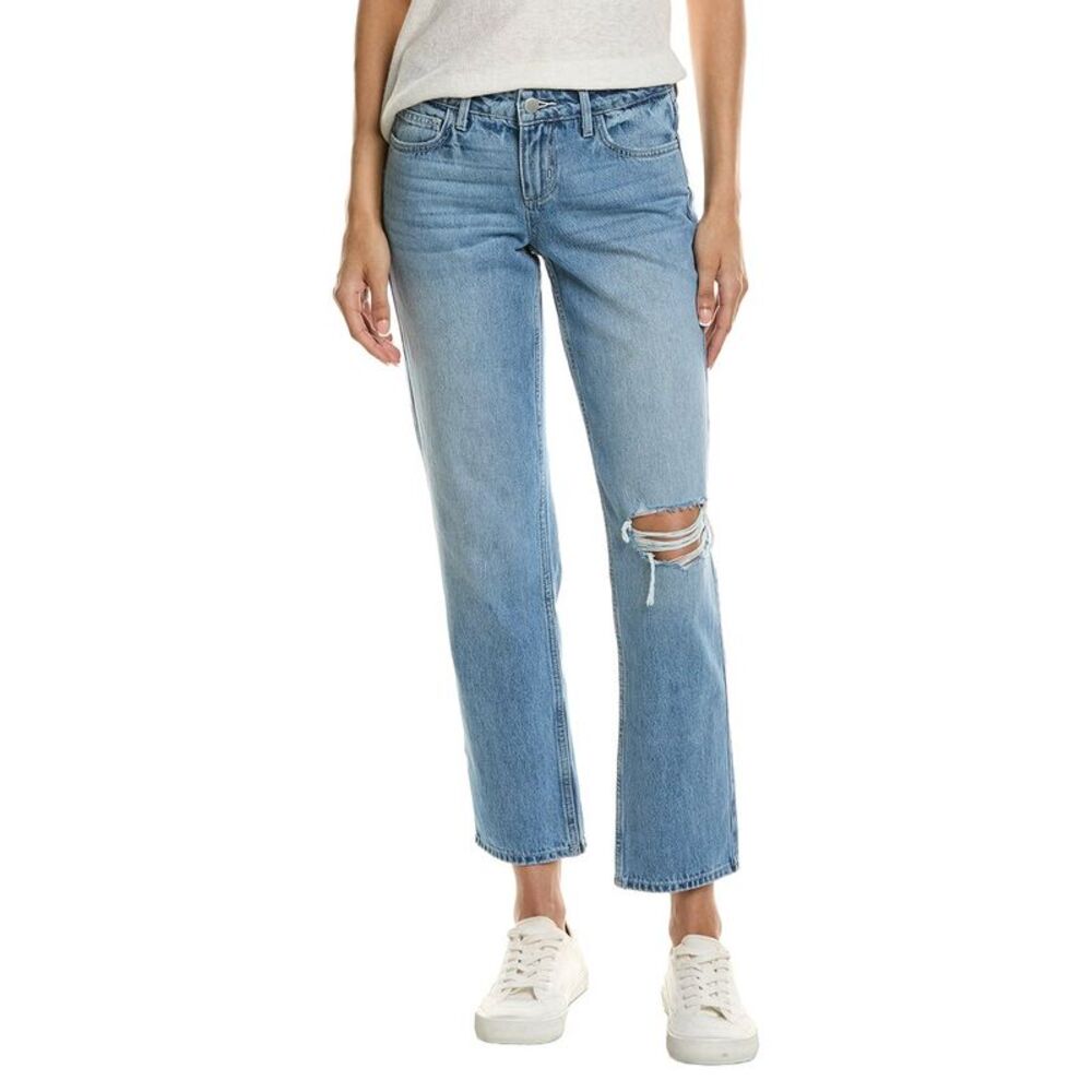 L’Agence Womens L'agence Nevia Low-Rise Slouch Straight, Blue